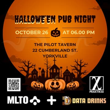 Cover Image for Data Drinks x MLTO: Hallowe’en Pub Night