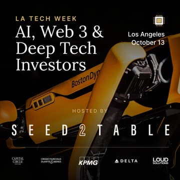 Cover Image for Seed2Table – Pitch+Dinner for AI, Web3 & Deep Tech Investors