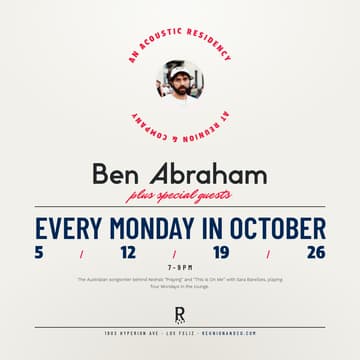 Cover Image for Ben Abraham w/ Special Guests
