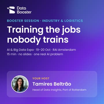 Cover Image for Booster Session (Energy, Industry & Logistics) hosted by Tamires Beltrão: Training the jobs nobody trains