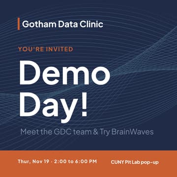 Cover Image for Gotham Data Clinic | Demo Day!