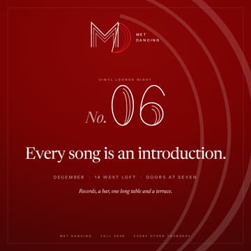 Cover Image for Met Dancing · No. 06 · Vinyl Lounge Night