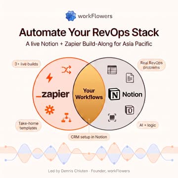 Cover Image for Automate your RevOps stack with Notion + Zapier (Virtual Edition)