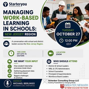 Cover Image for Managing Work-Based Learning in Schools: New Jersey District Leadership Focus Group #3