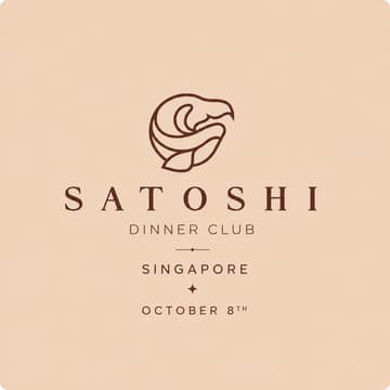 Cover Image for Satoshi Dinner Club Singapore powered by Cryptic