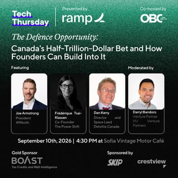 Cover Image for The Defence Opportunity: Canada's Half-Trillion-Dollar Bet and How Founders Can Build Into It