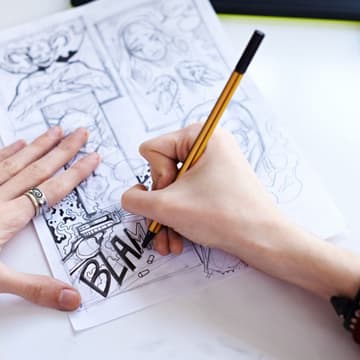 Cover Image for Lezione introduttiva | Fumetto base: dal foglio alla tavola 🖊️🗯️