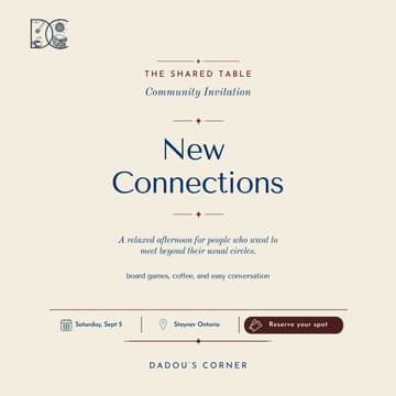 Cover Image for The Shared Table: New Connections