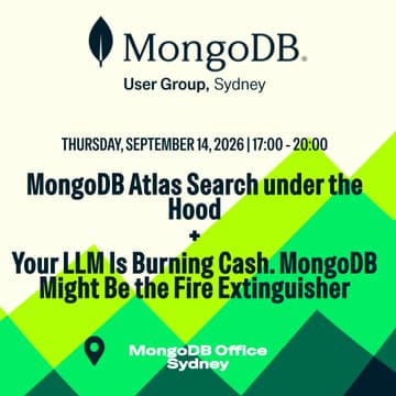 Cover Image for MongoDB User Group Sydney - September 2026
