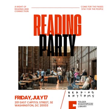 Foto de portada de Folger Shakespeare Library x Reading Rhythms DC