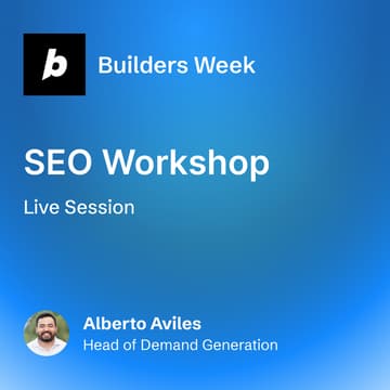 Cover Image for Help customers find you: three SEO tips for your Bolt.new site with Alberto Aviles