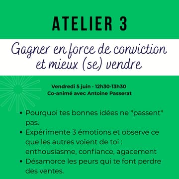 Cover Image for Atelier 3 - Printemps des entrepreneurs by Butterfly Solutions