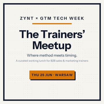 Cover Image for The Trainers' Meetup @ GTM Tech Week
