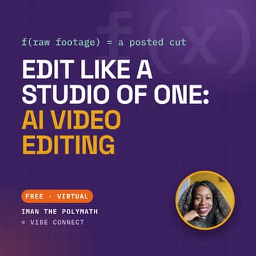 Cover Image for Edit Like a Studio of One: AI Video Editing