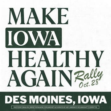 Cover Image for Make Iowa Healthy Again Rally