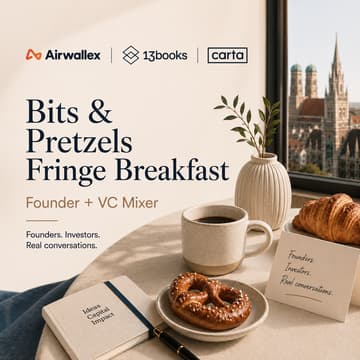 Cover Image for Bits and Pretzels - VC and Founder Breakfast