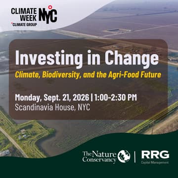 Cover Image for Investing in Change: Climate, Biodiversity, and the Agri-Food Future