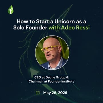 Cover Image for How to Start a Unicorn as a Solo Founder with Adeo Ressi