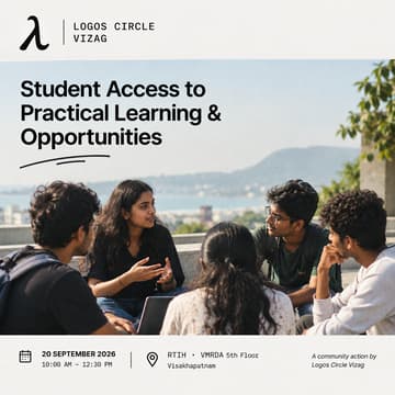 Cover Image for Logos Circle Vizag #4 — Student Access to Practical Learning & Opportunities