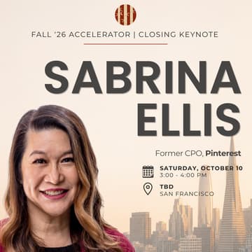 Cover Image for Lunar Accel SF 2026 Closing Keynote: Sabrina Chueh Ellis (Former CPO, Pinterest)