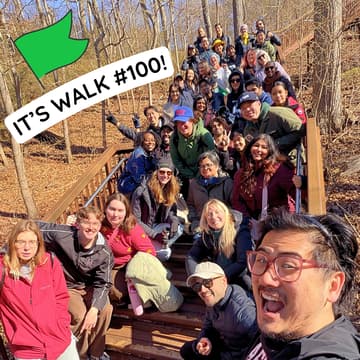 Cover Image for spring-a-ling: the mindful miles #100 (adam's bday walk!)