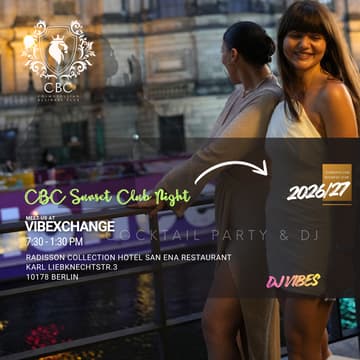 Cover Image for Cosmopolitan Sunset Business Club Night - VibeXchange - Early Bird ist Zu Ende - Welcome Drink Included