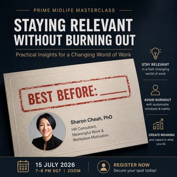 Cover Image for Prime Midlife Masterclass: Staying Relevant Without Burning Out