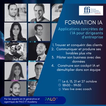 Cover Image for Formation IA ⎪ Applications concrètes de l'IA pour les dirigeants d'entreprise