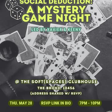 Cover Image for Social Deduction: A Mystery Game Night! 🎲