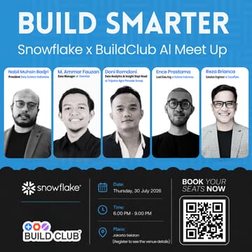 Cover Image for Build Smarter: Snowflake x BuildClub AI Indonesia