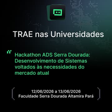 Cover Image for Hackathon ADS Serra Dourada:Desenvolvimento de Sistemas voltados às necessidades do mercado atual