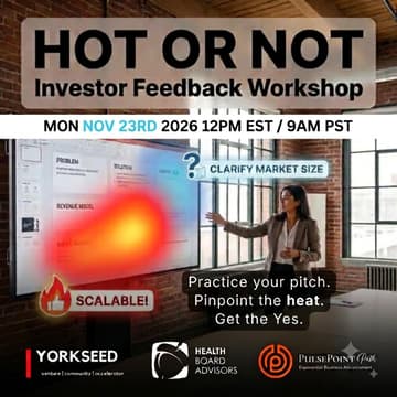 Cover Image for HOT or NOT: Is your startup fundable or just interesting?: WOMEN'S HEALTH