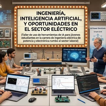 Cover Image for CAPACITACIÓN PRESENCIAL || INTELIGENCIA ARTIFICIAL, Y OPORTUNIDADES EN EL SECTOR ELÉCTRICO