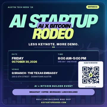 Cover Image for 💻 AI Startup Rodeo @ Austin Tech Week '26 October 30th