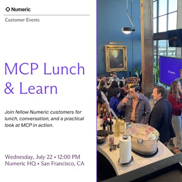 Cover Image for SF Customer Lunch & Learn: Numeric MCP