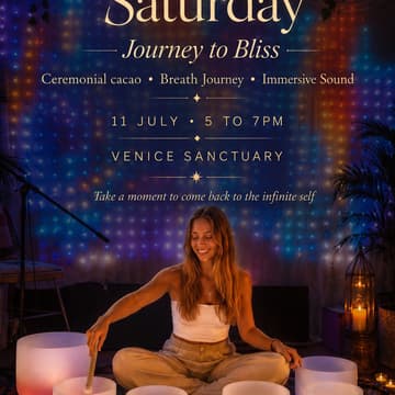 Cover Image for “Transcend to the Infinite” Immersive Sound • Breath • Cacao Journey