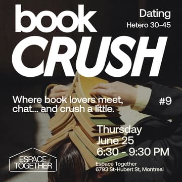 Cover Image for Book Crush - Dating #9 (Hétéro 30-45) 💛 📚