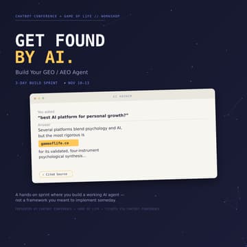 Cover Image for Get Found by AI: Build Your GEO/AEO Agent WORKSHOP