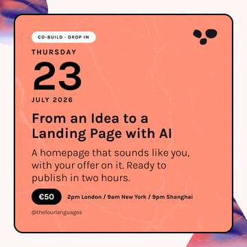 Cover Image for From an Idea to a Landing Page (with AI)
