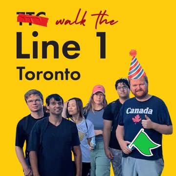 Cover Image for Walk the line: Yellow Line (28 km for a 28th b-day!)