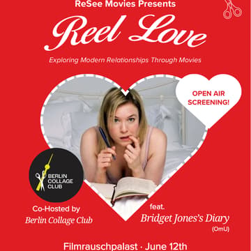 Cover Image for ReSee Movies and Berlin Collage Club Present: Bridget Jones' Diary Outdoor Movie Screening & Art Social Mixer