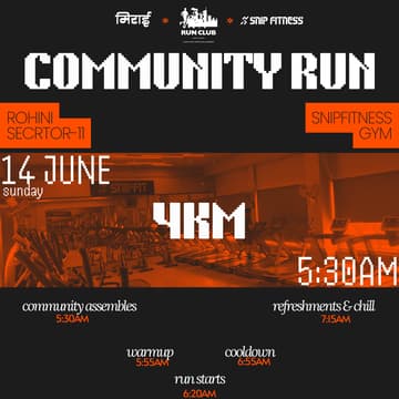 Cover Image for MIRAI x NORTH-DELHI RUN CLUB x SNIPFITNESS