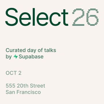 Cover Image for Supabase Select 2026