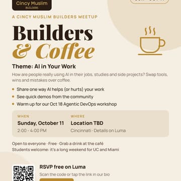 Cover Image for Builders & Coffee: AI in Your Work