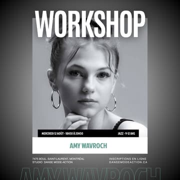 Cover Image for Amy Wavroch - Workshop Jazz - 9-12 ans