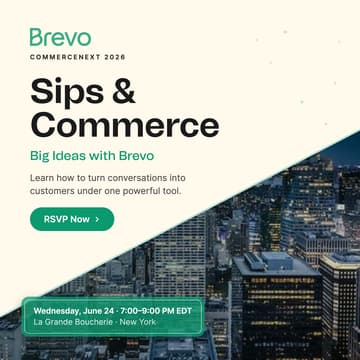 Cover Image for Sips & Commerce: Big Ideas with Brevo