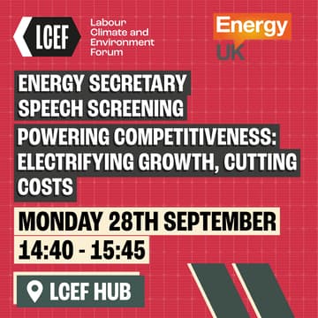 Cover Image for Energy Secretary Speech Screening + Powering Competitiveness: Electrifying Growth, Cutting Costs