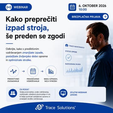 Cover Image for Kako predvideti okvaro stroja, preden ustavi proizvodnjo | torek, 6. oktober | 10:00