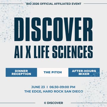 Cover Image for DISCOVER AI X LIFE SCIENCES (BIO 2026 San Diego)