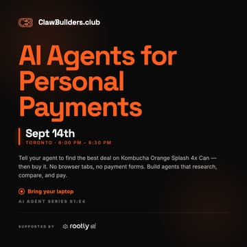 Cover Image for AI Agents For Personal Payments | ClawBuilders.Club